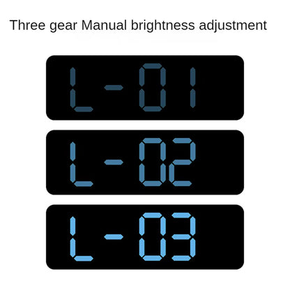 Large LED Digital Wall Clock – With Temperature, Humidity & Week Display